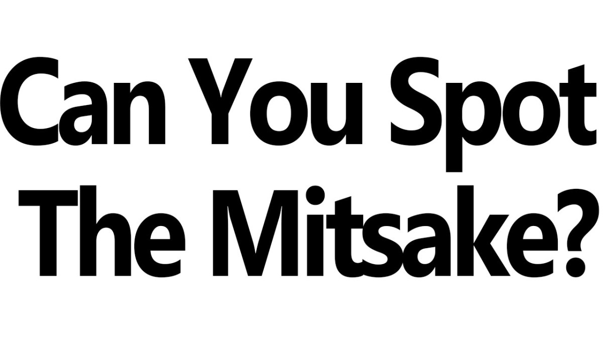 English Corner – Spot The&nbsp;Mistakes