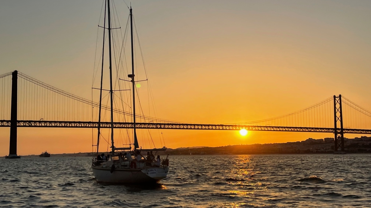 Sunset Boat Ride in Lisbon